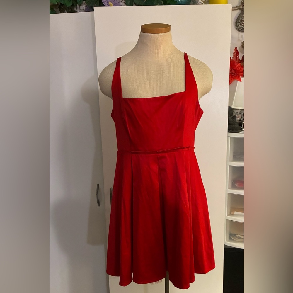 Vintage Satin red party dress